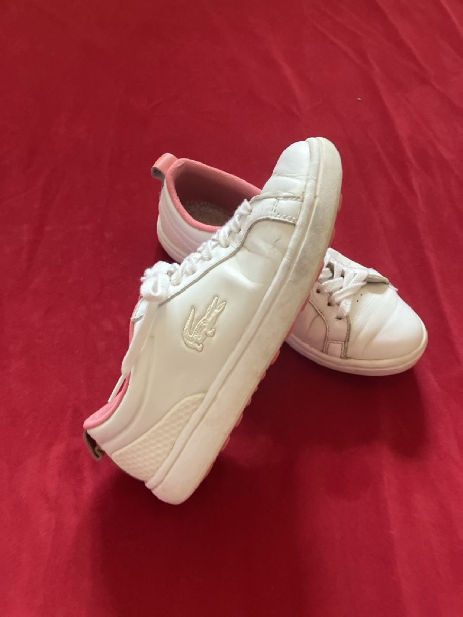 Lacoste Scarpe da donna: Lacoste Sneaker weiss Grösse 39 Damen Leder – Usato da Muralto venduto da jac_hkz5