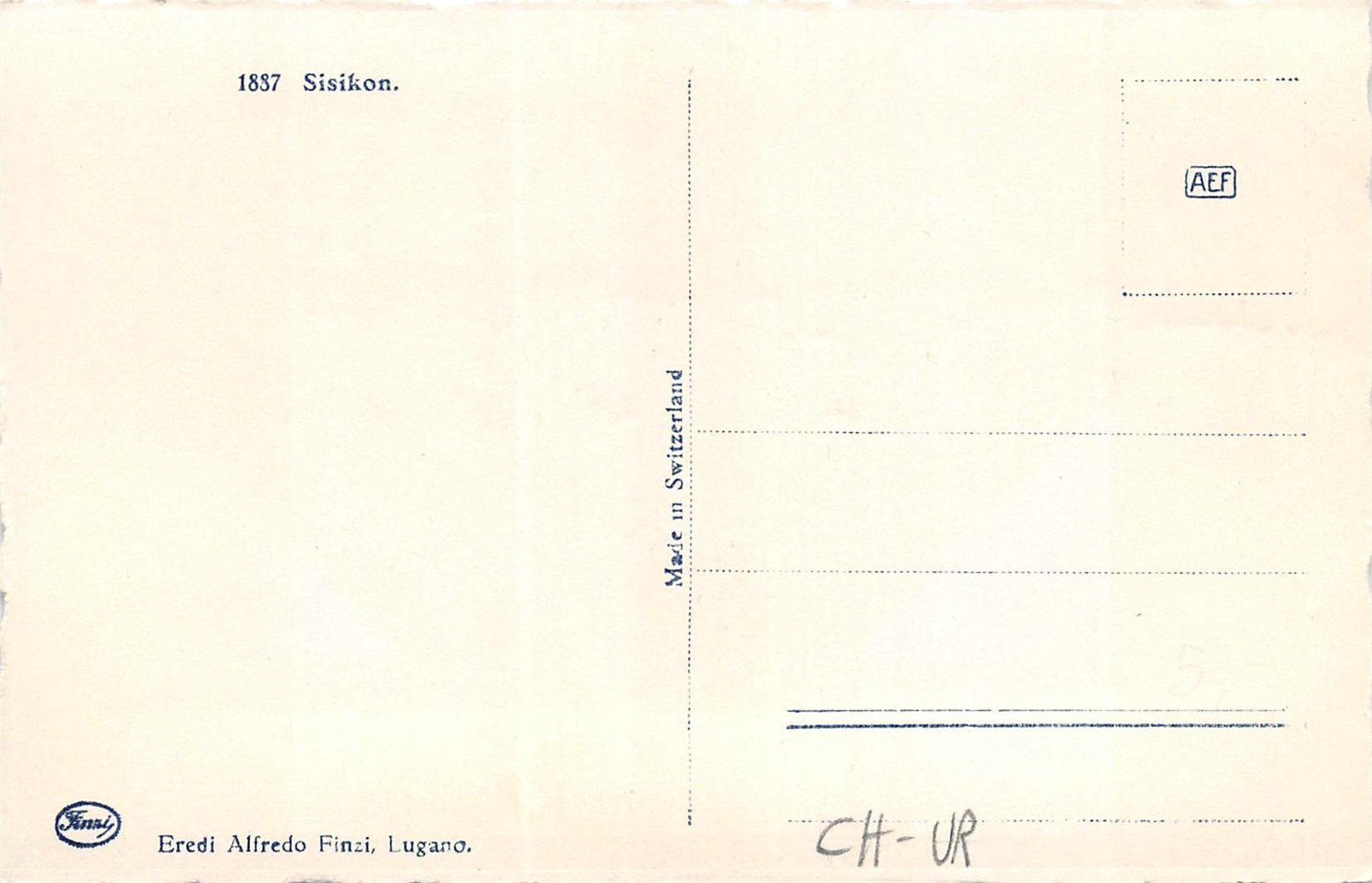 Cartoline postali: Sisikon – Usato da Ottikon b.Kemptth. venduto da Neptun1974 1