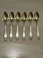 6er Set Vintage Kaffeelöffel, versilbert, BSF 90