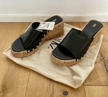 ZARA Studded Wedges Shoes Keilabsatz Schuhe (Gr. 39, neu)