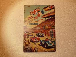 Retro cooles Blechschild Le Mans Start