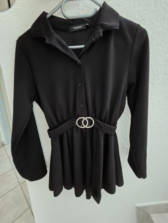 Chemise longue noire femme
