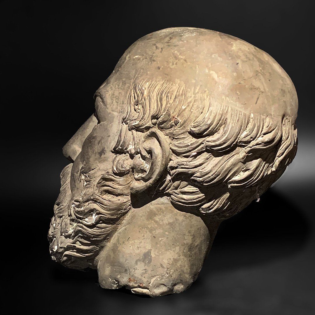 Sculture & Statue: Antiker Bronzekopf des Aischylos – Usato da Luzern venduto da Eukalyptus 3