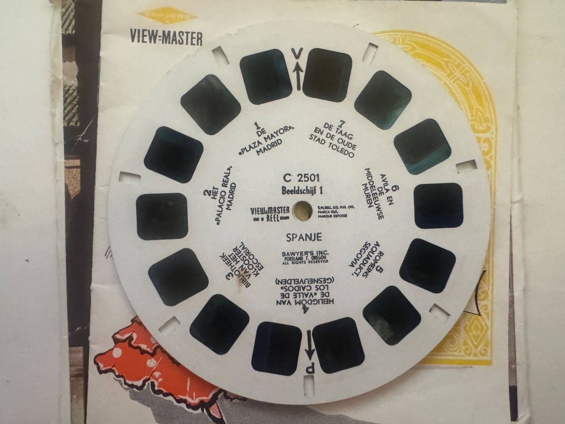 View-master Giocattoli: View-Master 3D: Nr. C 250 SPANJE - SPANIEN – Usato da Tegerfelden venduto da siebenmacky 5