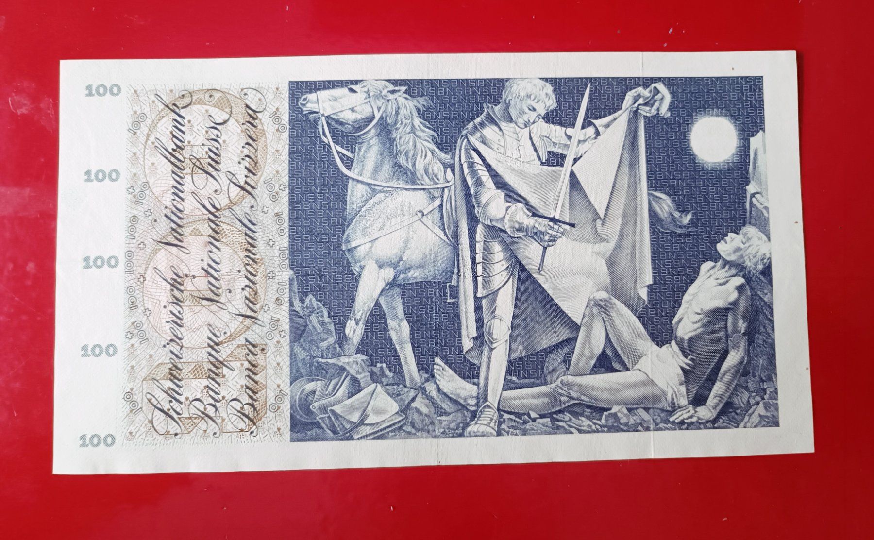 Banknoten: 100 Fr Schweizer Noten wenig gebraucht 10. Febr.1971 – Gebraucht aus Glis von MYS-Wallis2020 3