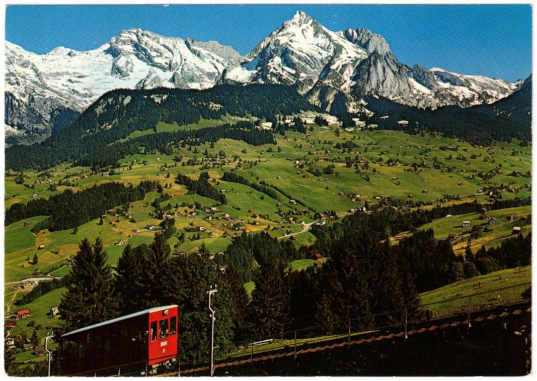 Ansichtskarten: Unterwasser - Standseilbahn Iltios – Gebraucht aus Binningen von Mountainrider