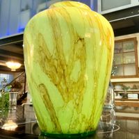 MURANO ANTIKE GROSSE VASE ANFANG 20 JH, 1993 GR