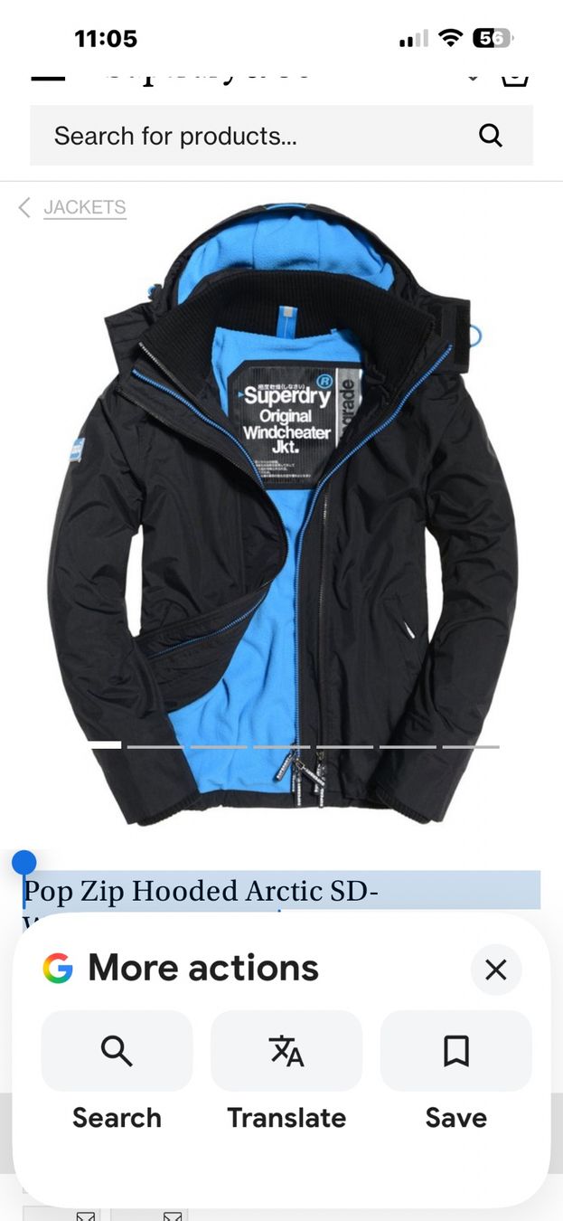 Superdry Giacche: Pop Zip Hooded Arctic SD-Windcheater Jacket – Usato da Collex venduto da aff_76dh