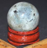 Deko - Heilstein – A-1213 Labradorit Kugel 25mm mit Sockel