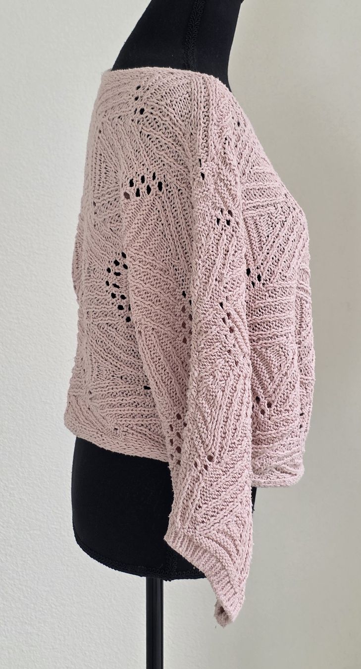 Stradivarius Maglioni & Felpe: Stradivarius Pullover Rosa  Häkeloptik leicht transparent  – Usato da Rheinsulz venduto da Gilea 2