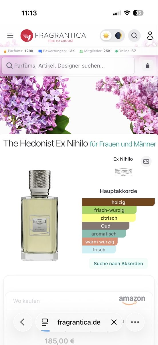 Parfums & Eau de Toilette: Ex Nihilo The Hedonist , 2 ml – D'occasion à Sursee par nri_sbv9 1