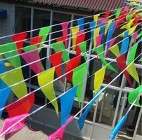 Mehrfarbig Party Flaggenkette 38m 100pcs