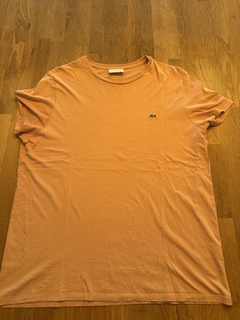 Lacoste T-Shirt Herren Grösse XL Lachsfarben guter Zustand