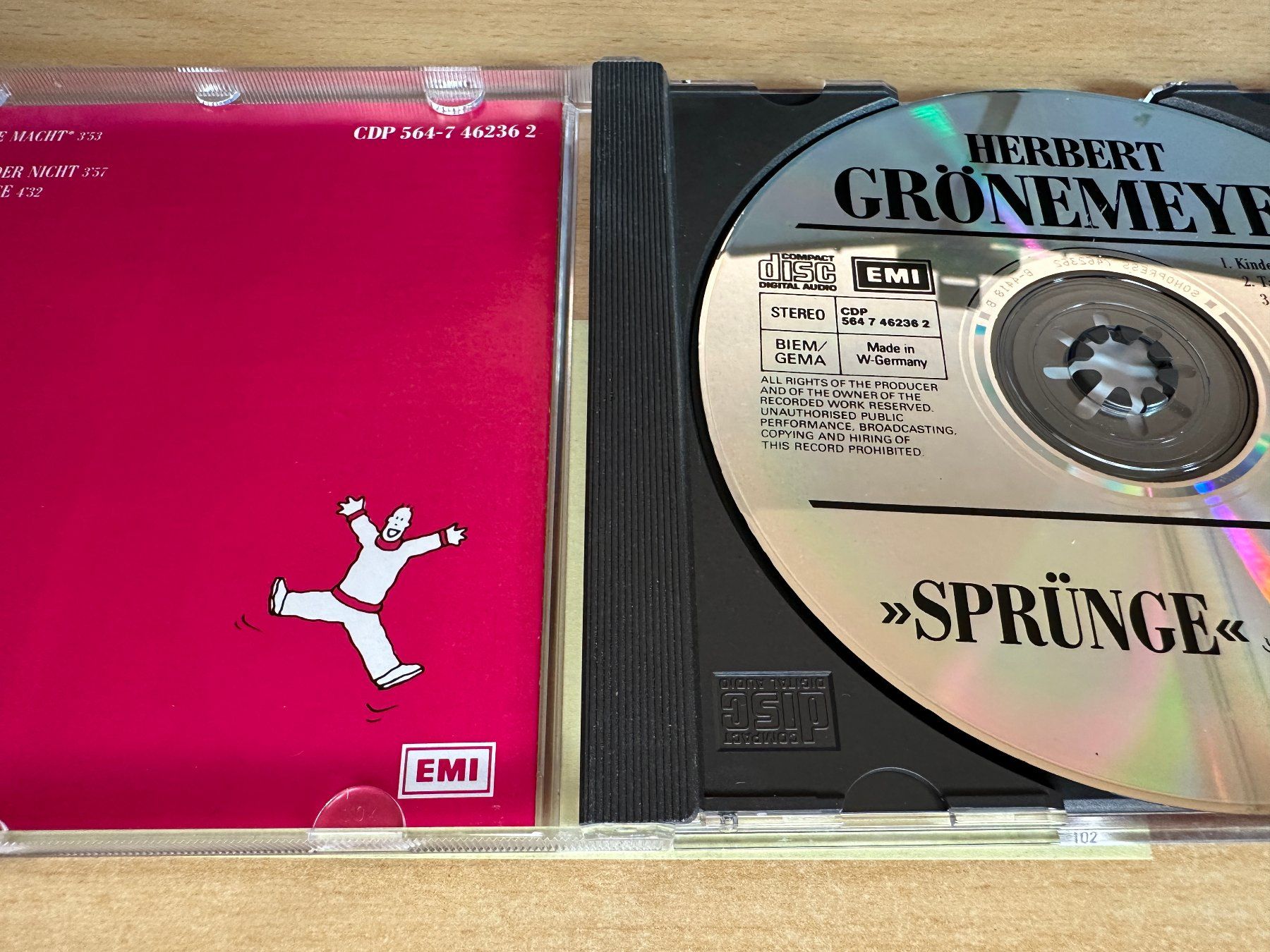 CDs: Herbert Grönemeyer – Sprünge – Gebraucht aus Rikon im Tösstal von Alpenmutz 2