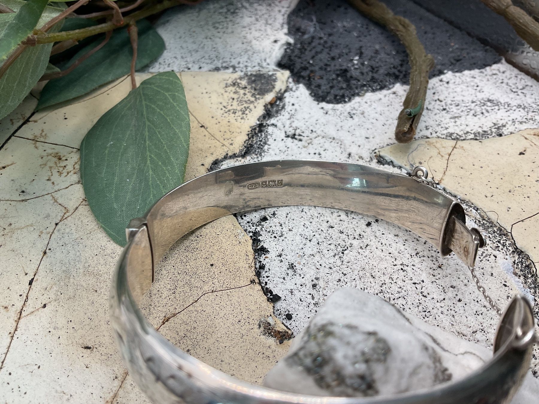 Bracciali & Braccialetti: Vintage Armreif ziseliert – Usato da Luzern venduto da S.Kern01 3