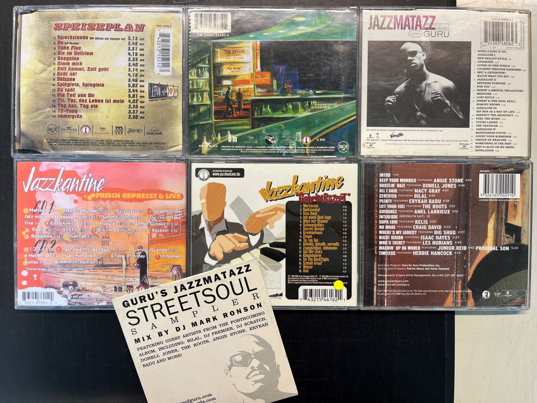 CD: CD Sammlung Jazzkantine, Jazzmatazz, Guru, 7 Stück – Usato da Basel venduto da andipfandi 1