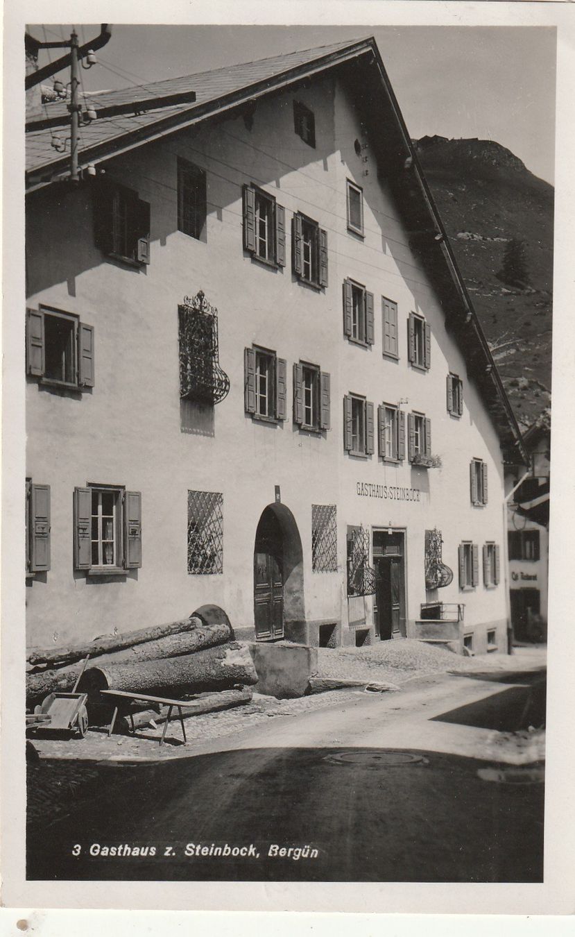 Cartoline postali: Bergün Hotel Steinbock – Usato da Rorschacherberg venduto da fratovi2