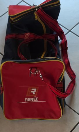 RENEE Bag Duffel Travel Sports Bag Navy Red
