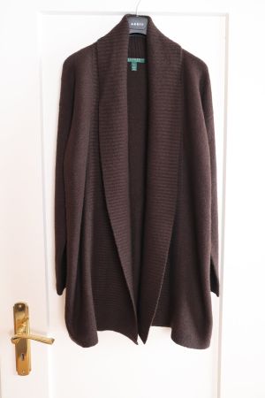 Strickjacke, Ralph Lauren, M, dunkelbraun