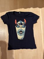 Dunkelblaues Stitch T-Shirt