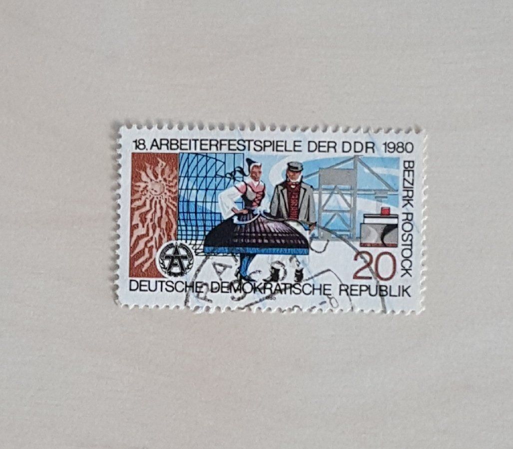 Tutti i francobolli: 2 Briefmarken - DDR / gestempelt – Usato da Leimbach TG venduto da manu-tg 2