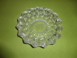 Kristall oder Glas Aschenbecher Vintage Design,