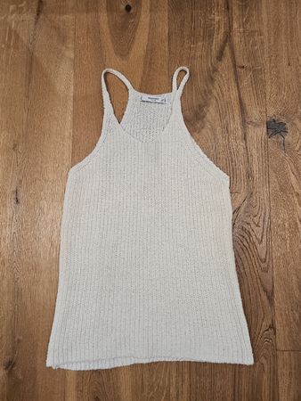Mango Strick-Top XS Weiss - Leicht & Luftig für den Sommer