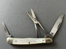 Antikes Perlmutt-Sackmesser FLLI SOMERWALD 85 mm - selten