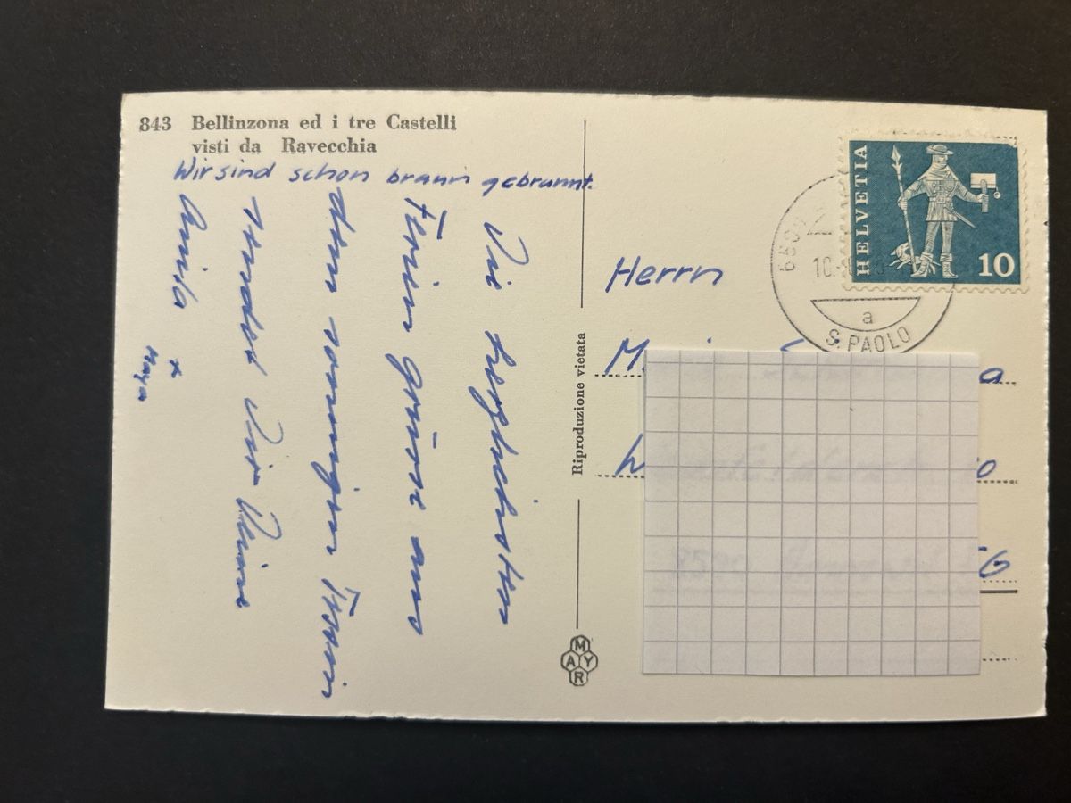 Cartoline postali: Bellinzona TI – Usato da Fanas venduto da Alessio11 1