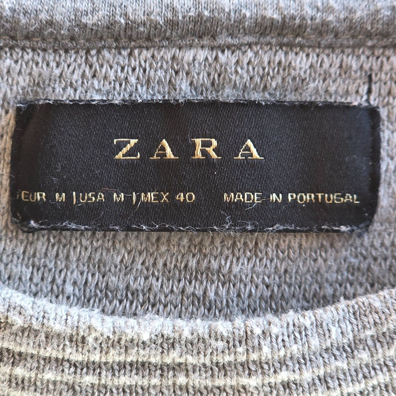 Zara Maglioni & Felpe: 🐸 ZARA MEN PULLOVER M GRAU QUERGERIPPT – Usato da Môtier (Vully) venduto da Frogs 7