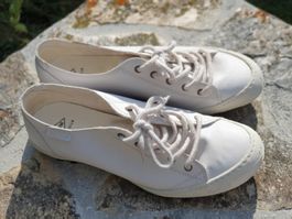 Basket PLDM Palladium en cuir blanc