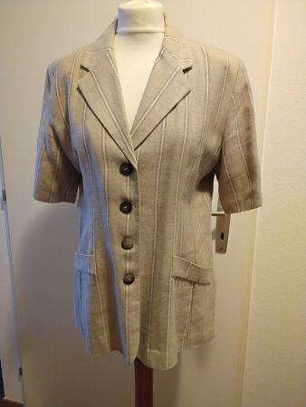 Veste lin rayée Promod, taille 40, idéale pour l'été!
