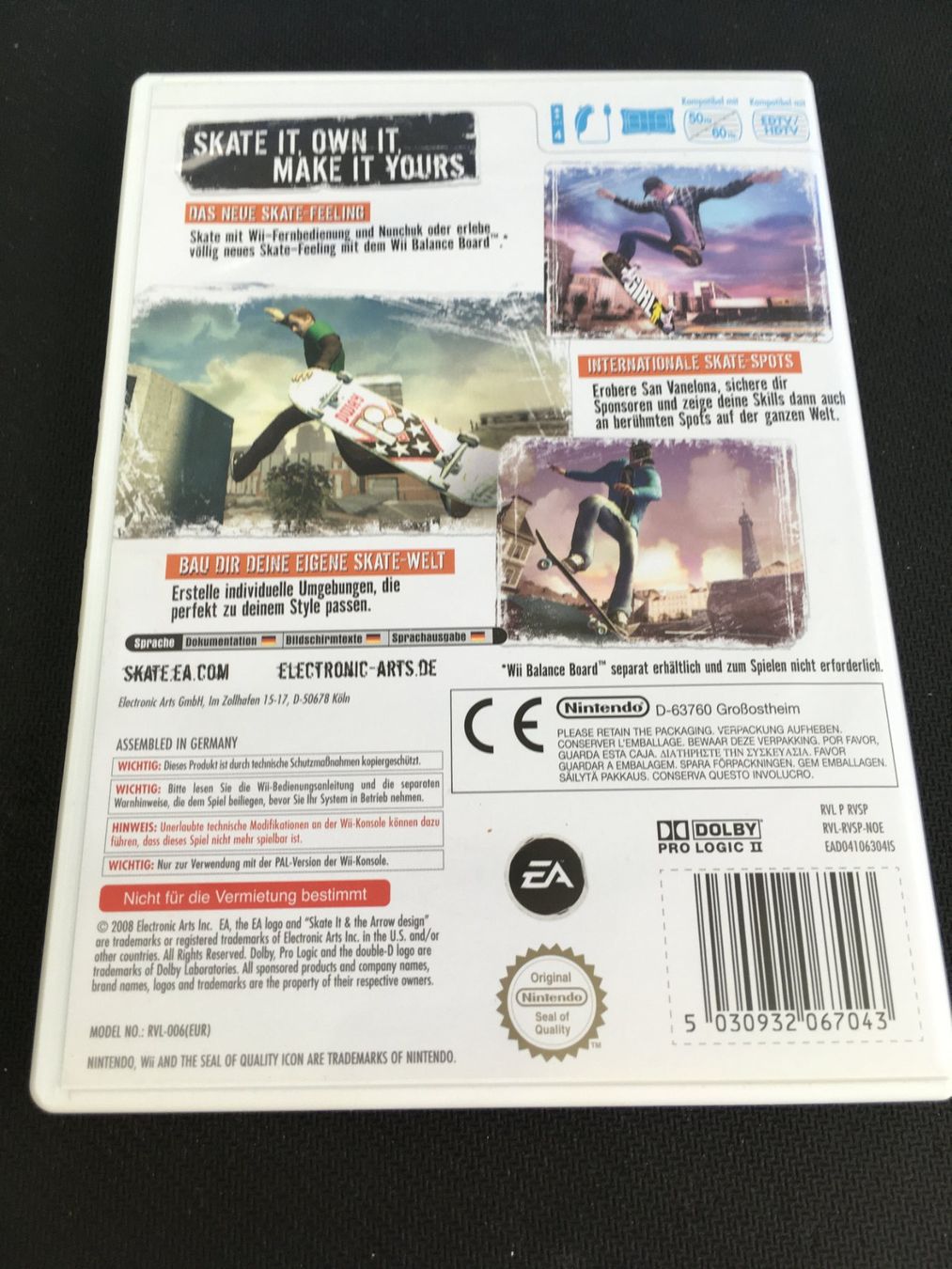 Nintendo Spiele: Skate It - Nintendo Wii – Gebraucht aus St.Gallen von Punktchen01 1