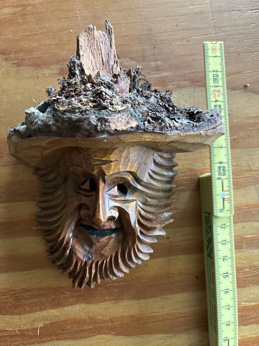 Statuette: Handgeschnitzte Holzmaske - Einzigartiges Deko-Objekt – Usato da Ebnat-Kappel venduto da ponyhales 2