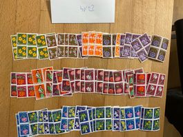 100Fr Viererblöcke Pro Juventute ungestempelt Sammlung Lot