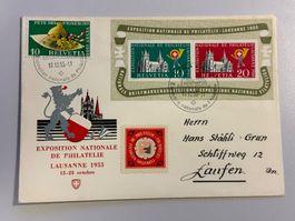 1955 Exposition Nationale de Philatelie Lausanne