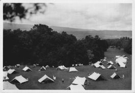 Bundeslager Pfadfinder in Areuse (Neuenburg) 1931 Fotokarte