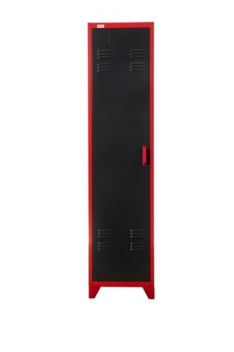 Schränke & Regale: Aktenschrank Spind PETROW rot-dunkelgrau – Neu und originalverpackt aus Herbertingen von jet-line-e-trade