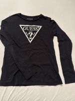 GUESS Langarmshirt, schwarz, Baumwolle