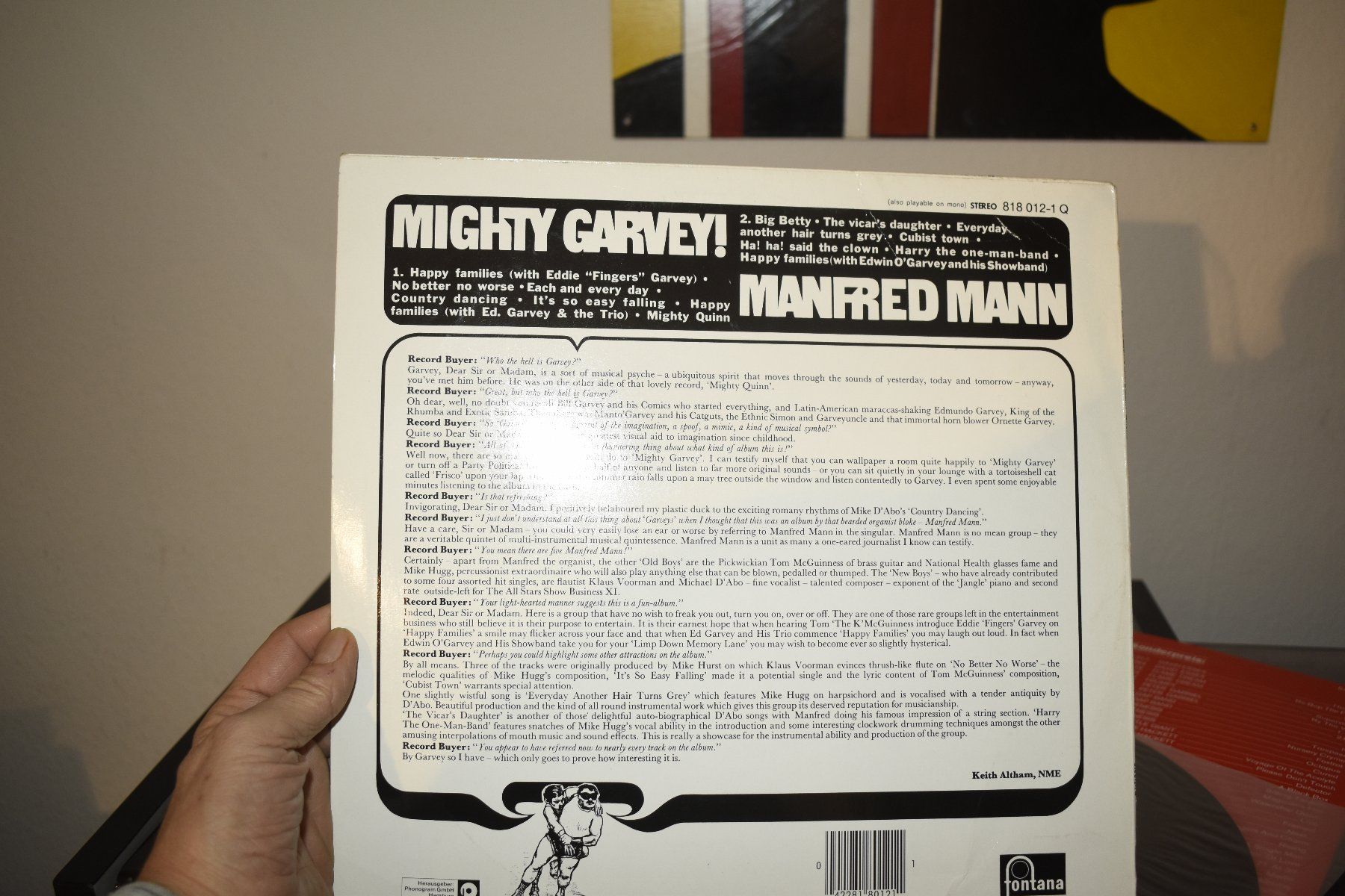 Dischi in vinile: Manfred Mann – Mighty Garvey! LP VG/VG(+) – Usato da Pfaffhausen venduto da mono_rec 3