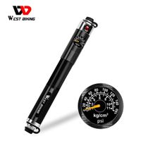 West Biking Fahrrad Pumpe Hochdruck Gauge Hand Pumpe