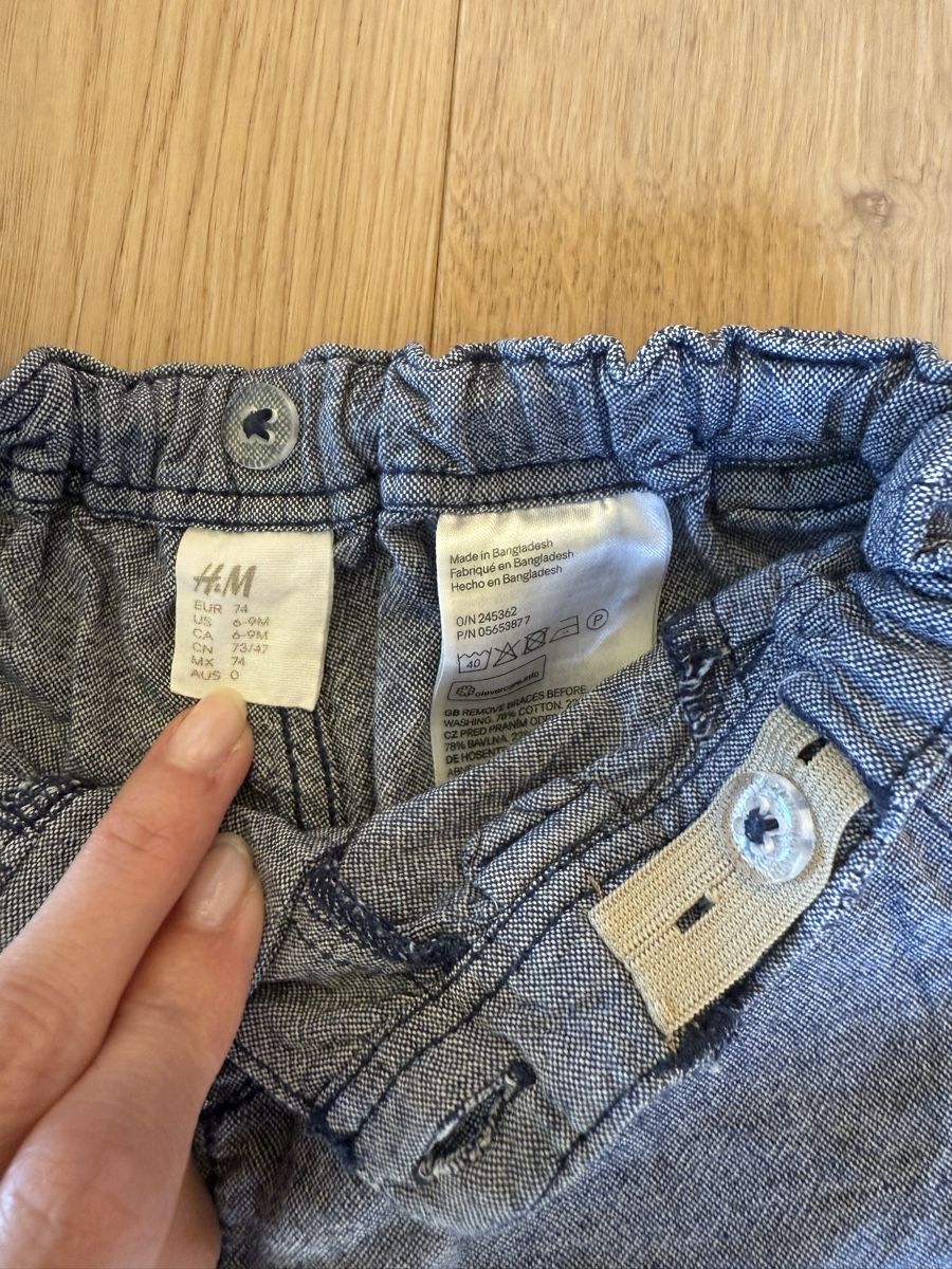 H&M Pantaloni: Baumwoll-Leinen-Shorts, Grösse 6-9 Mt – Nuovo (secondo la descrizione) da Planken venduto da tbswlch 1