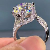 Funkelnder 6-Krappen Statement-Ring Zirkonia Steine Gr.9/59