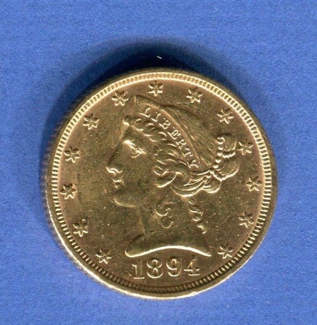 Toutes les monnaies: USA 5 Dollars 1894 Top Gold – D'occasion à Basel par G.SALE.1 1