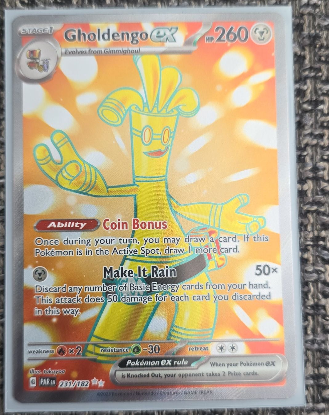 Pokémon Carte collezionabili: Gholdengo EX Pokemon Card – Nuovo (secondo la descrizione) da Oberentfelden venduto da kerea2001
