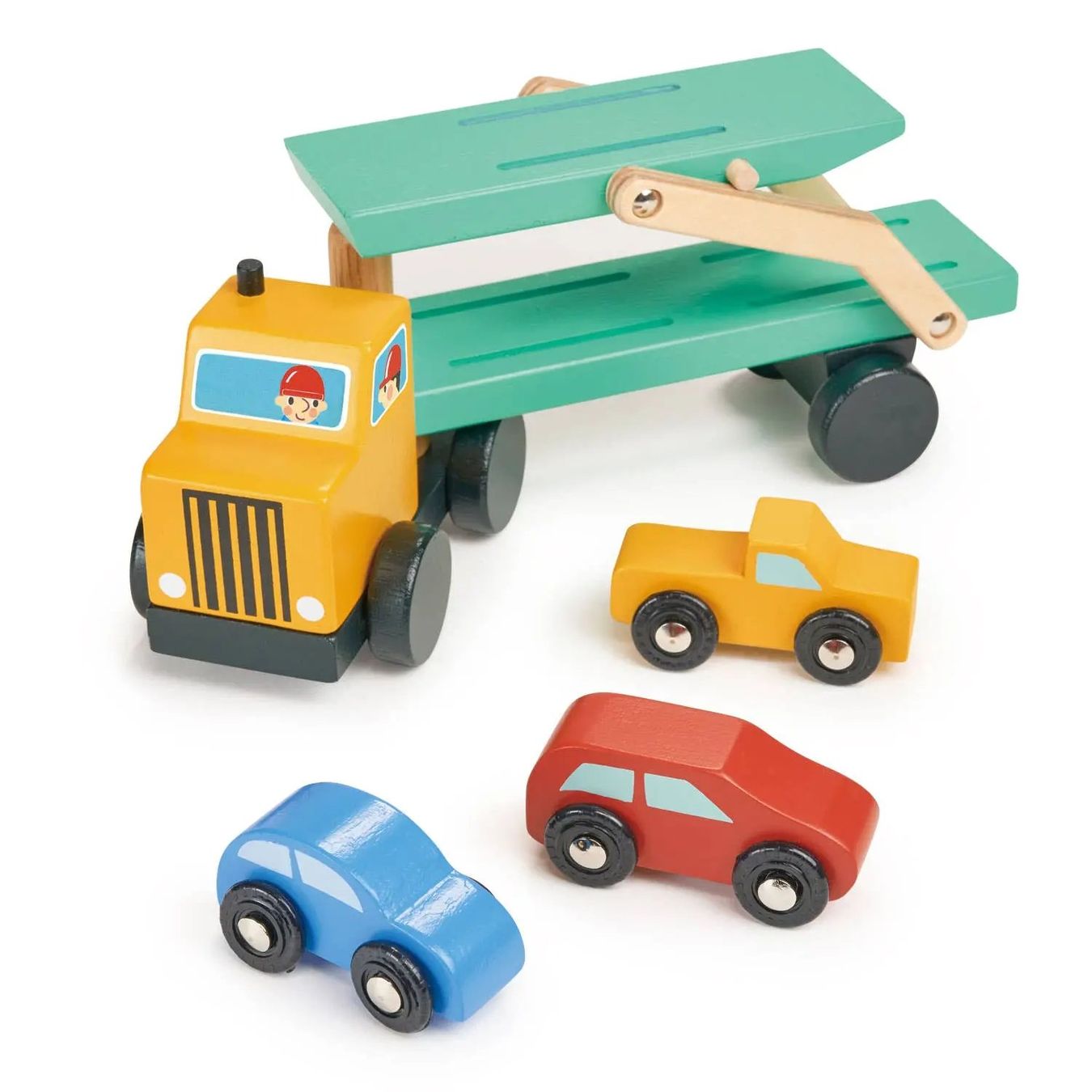 Giocattoli: Autotransporter aus Holz ab 3 Jahren – Nuovo e nell'imballaggio originale da Bühler venduto da mein-wunderland 1