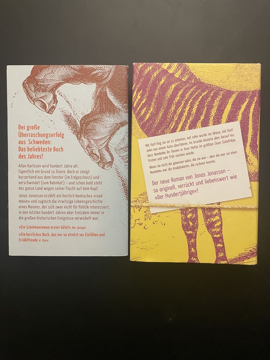 Bücher: 2 Jonas Jonasson Romane – Gebraucht aus Winterthur von sue707 2