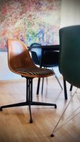 Vitra Eames Fiberglass Side Chair La Fonda Ochre Dark