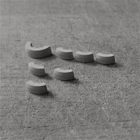 HUGWA H0 Aussenbogen Hochbord Kurvensteine R=0,5 m - 8 Stk