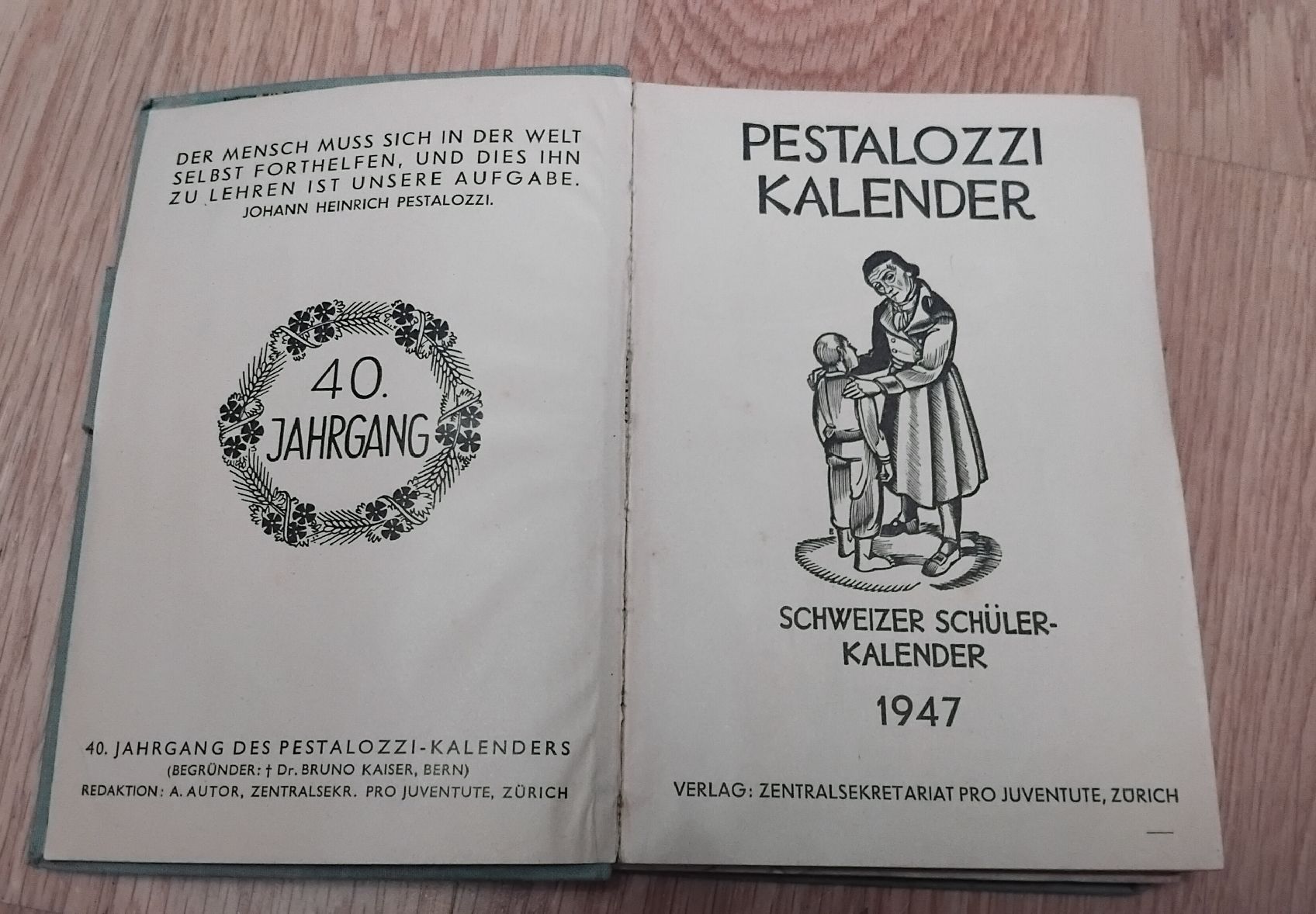 Libri: Pestalozzi-Kalender 1947 – Usato da Zürich venduto da redhairedgal_13 1
